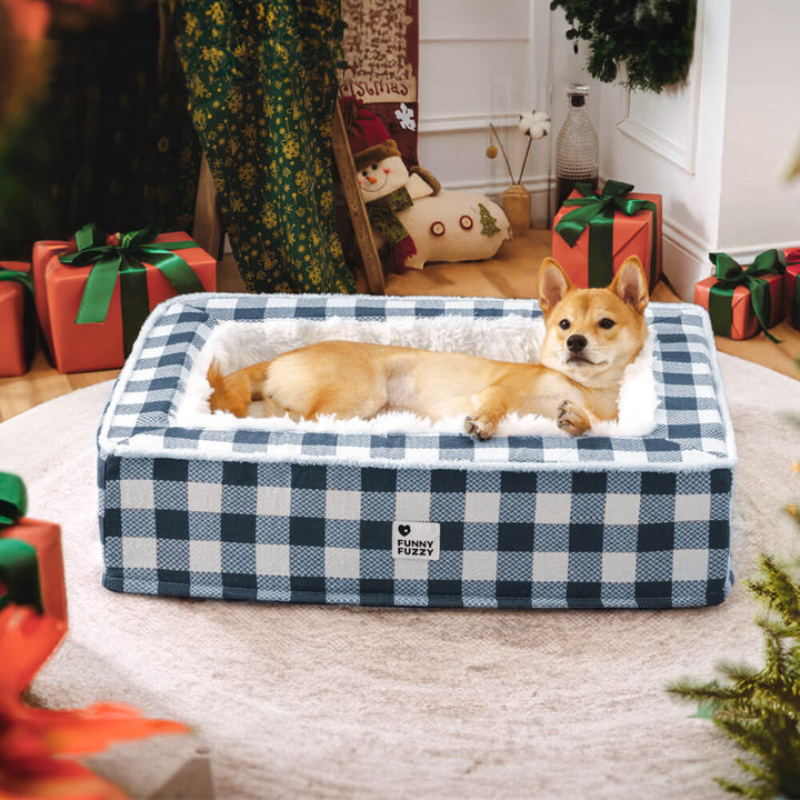 Superzacht Geruit Hondenbed - Scottish Snuggle Bed