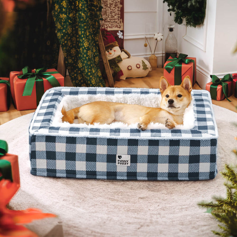 Superzacht Geruit Hondenbed - Scottish Snuggle Bed