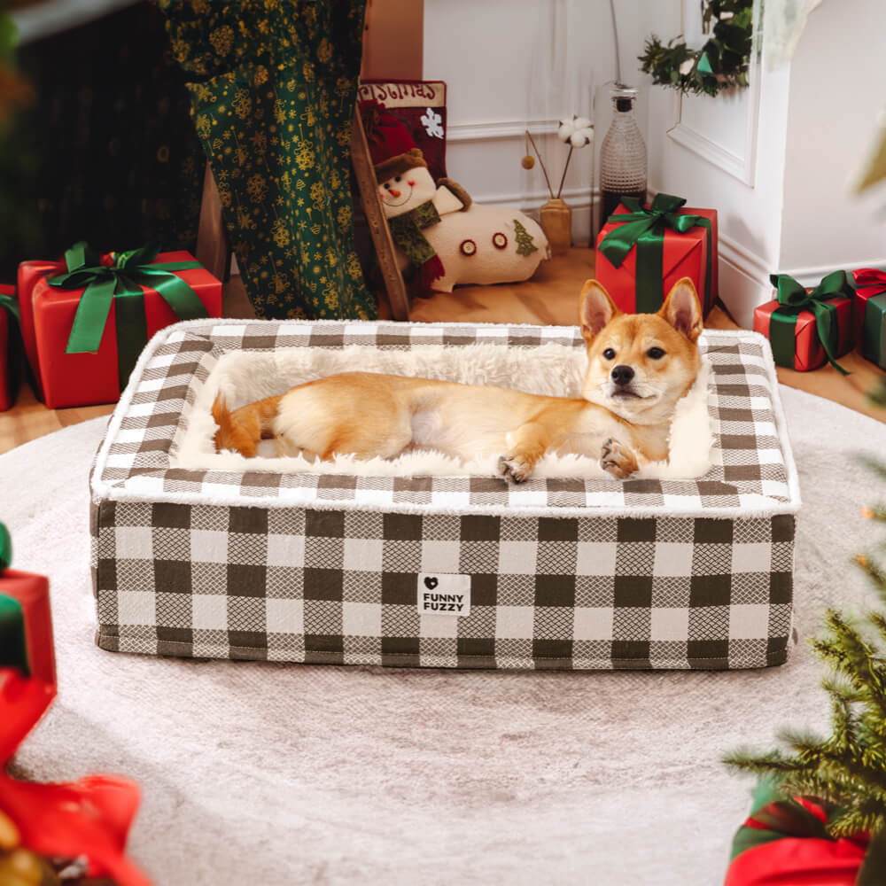 Superzacht Geruit Hondenbed - Scottish Snuggle Bed