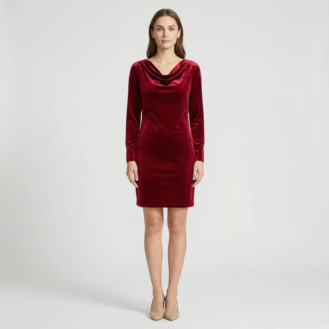 Festliches Kleid Mit Weichem Drapierausschnitt - Stacey