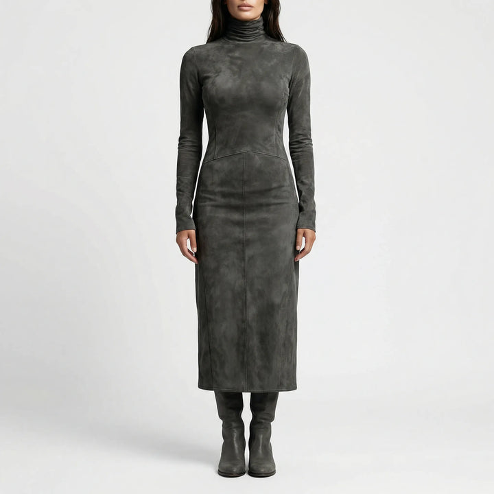 Figurbetontes Midi-Kleid Mit Rollkragen - Gayle