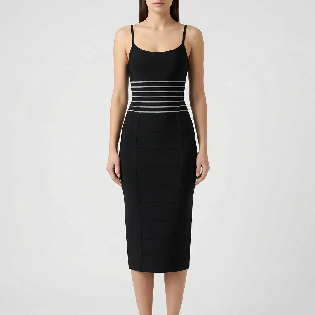 Figurbetontes Midi Kleid - Jella