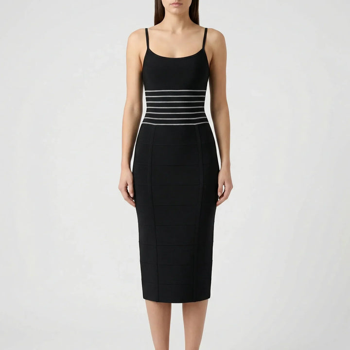 Figurbetontes Midi Kleid - Jella
