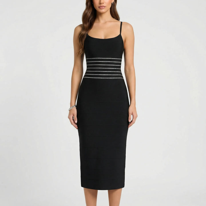 Figurbetontes Midi Kleid - Jella
