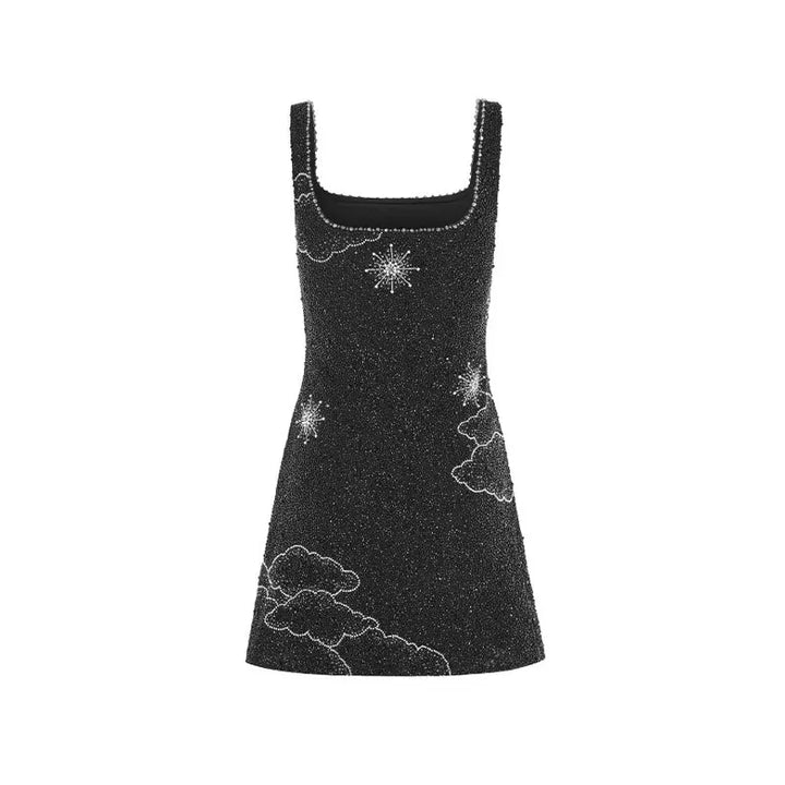 Figure-Hugging Sequin Mini Dress With Straps - Kathleen