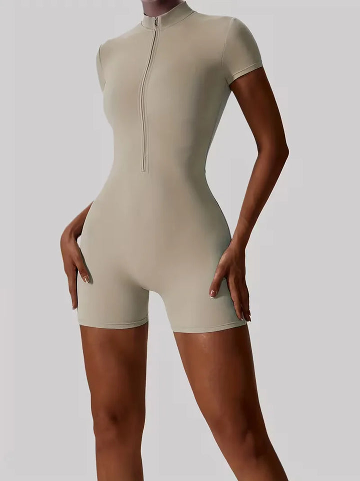 Fitted Activewear Short Bodysuit - Jacquelyn