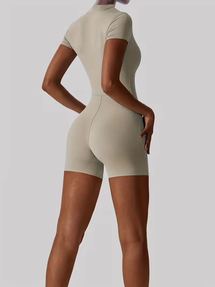 Fitted Activewear Short Bodysuit - Jacquelyn