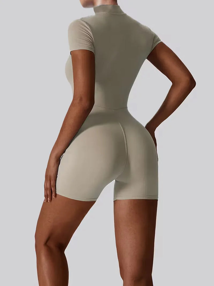 Fitted Activewear Short Bodysuit - Jacquelyn