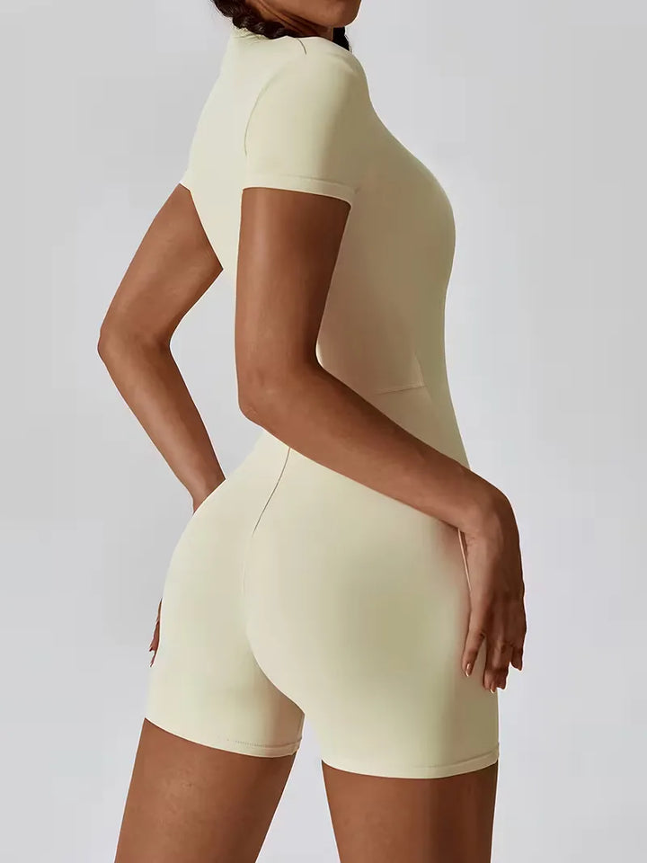 Fitted Activewear Short Bodysuit - Jacquelyn