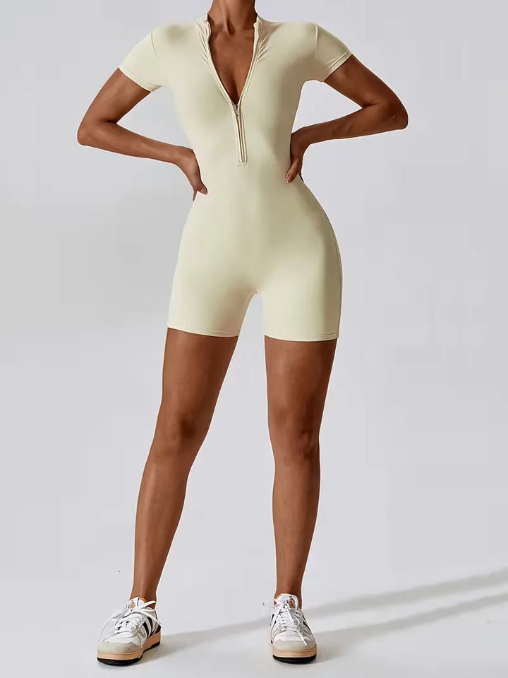 Fitted Activewear Short Bodysuit - Jacquelyn