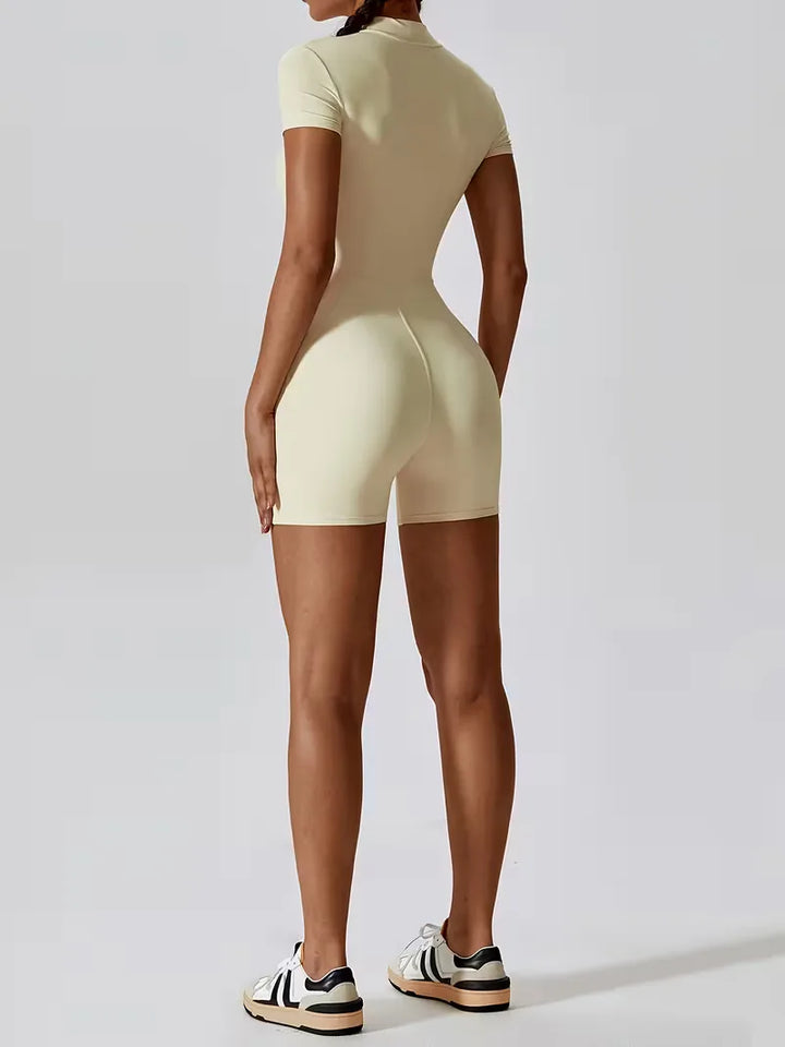 Fitted Activewear Short Bodysuit - Jacquelyn