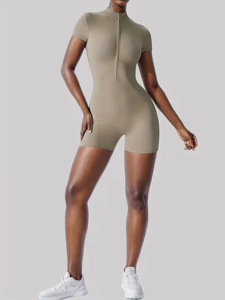 Fitted Activewear Short Bodysuit - Jacquelyn