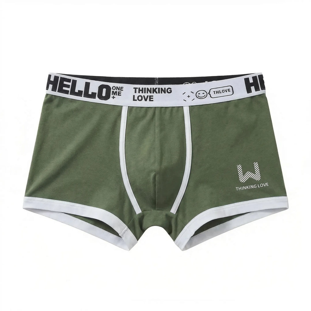 Fitted Boxer Brief With Waistband Branding (8-Pack) -  Shaun