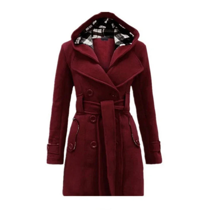 Fitted Women's Coat With Hood - Viola