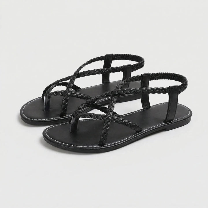 Flache Geflochtene Sandale - Melanie