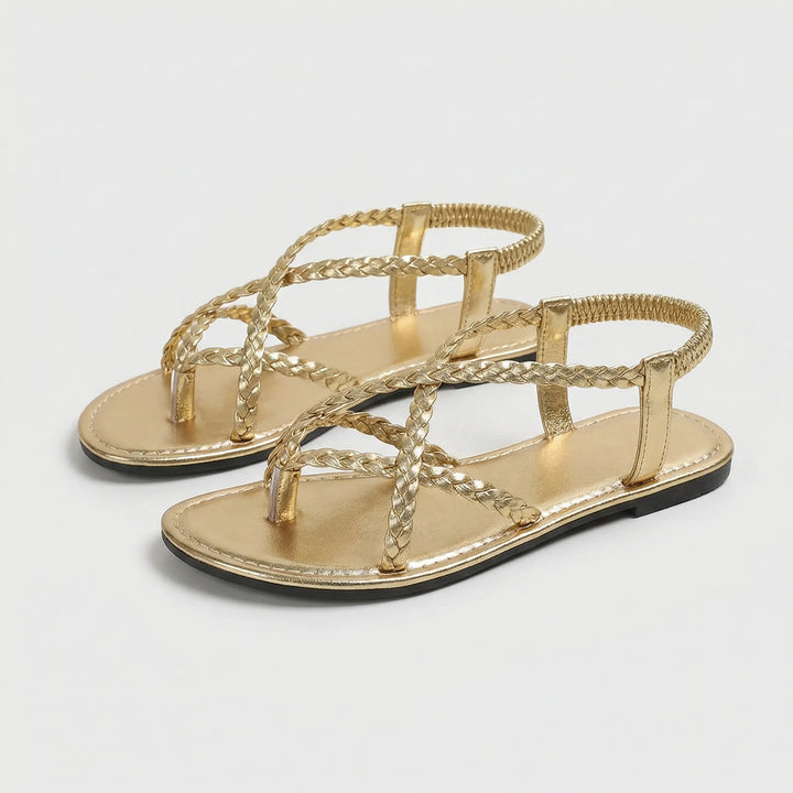 Flache Geflochtene Sandale - Melanie