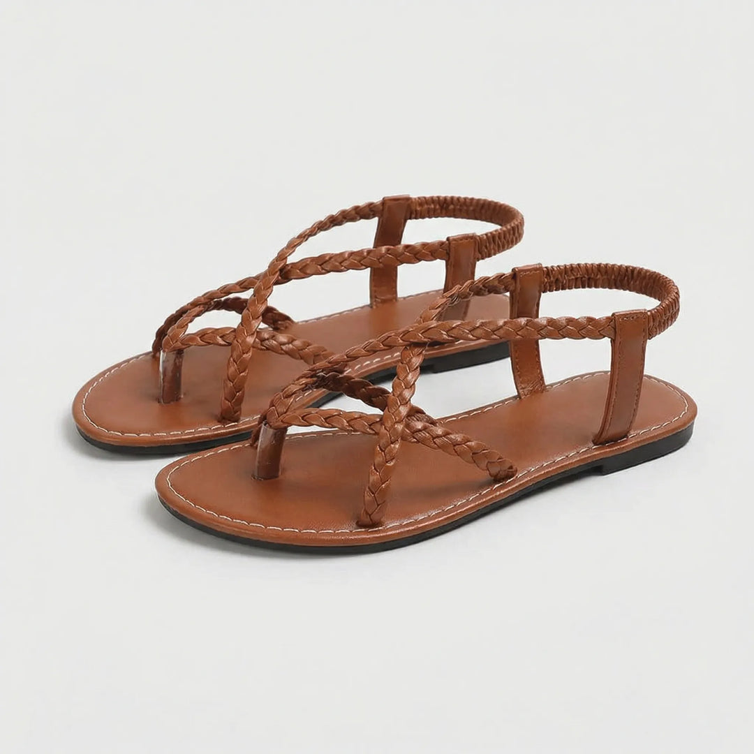 Flache Geflochtene Sandale - Melanie