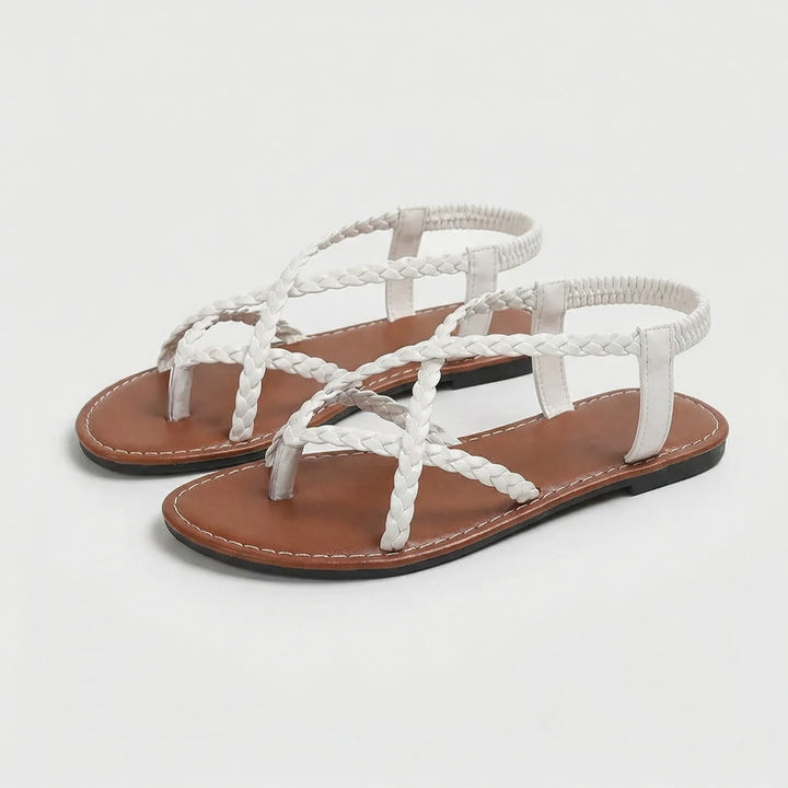 Flache Geflochtene Sandale - Melanie