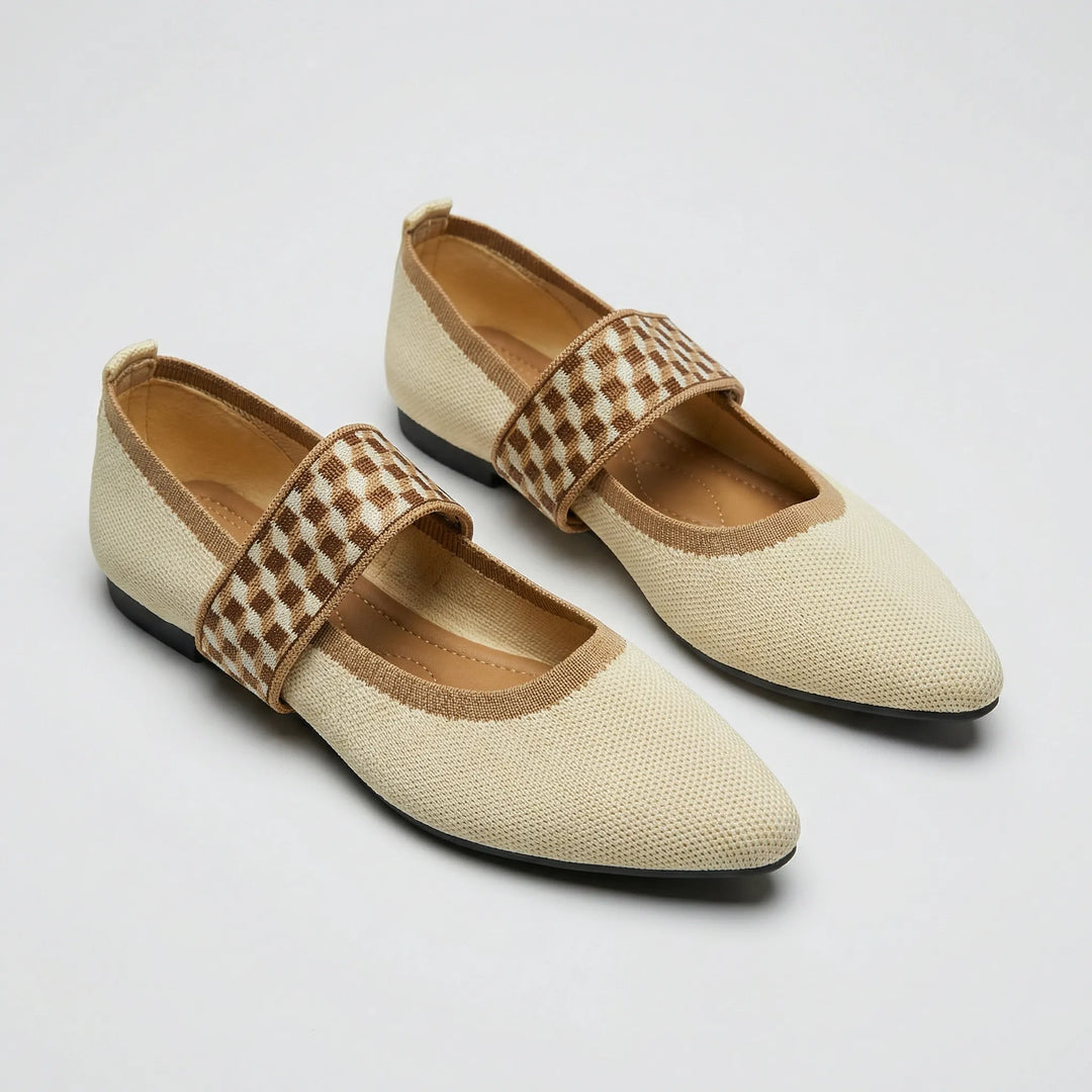 Flacher Damenschuh Mit Riemen - Marissa