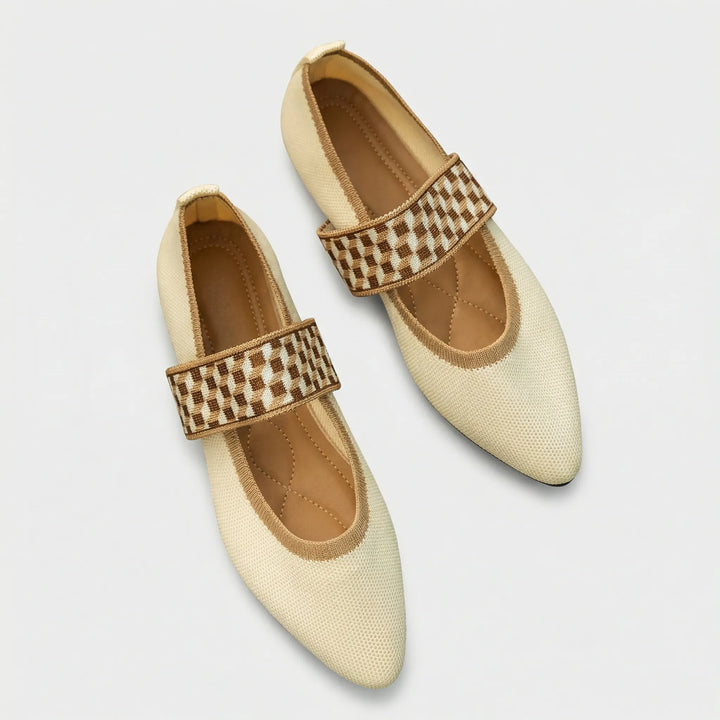 Flacher Damenschuh Mit Riemen - Marissa