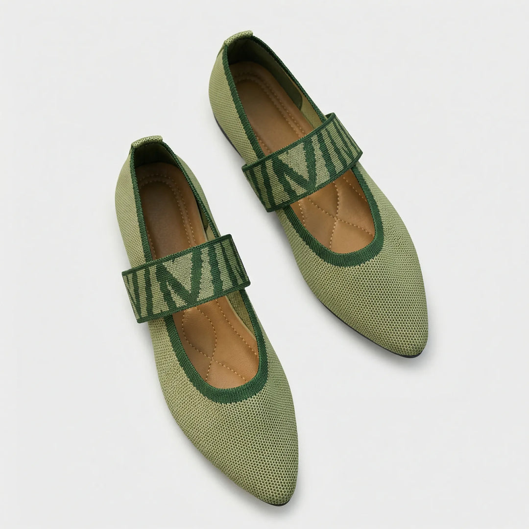 Flacher Damenschuh Mit Riemen - Marissa