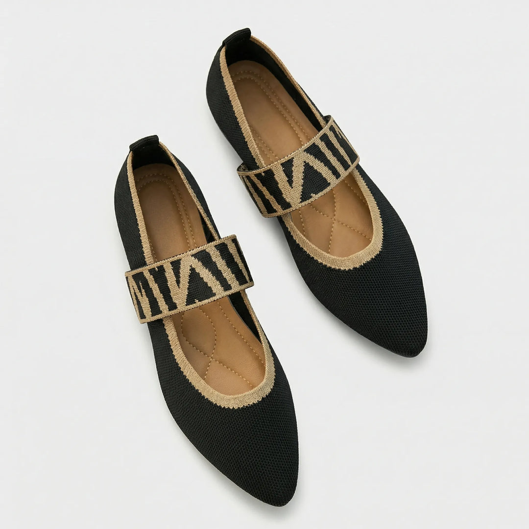 Flacher Damenschuh Mit Riemen - Marissa