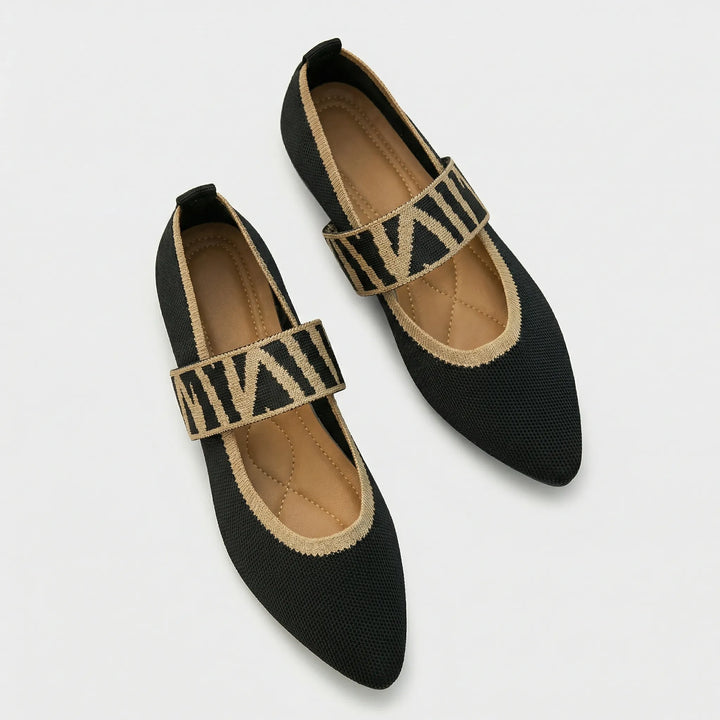Flacher Damenschuh Mit Riemen - Marissa