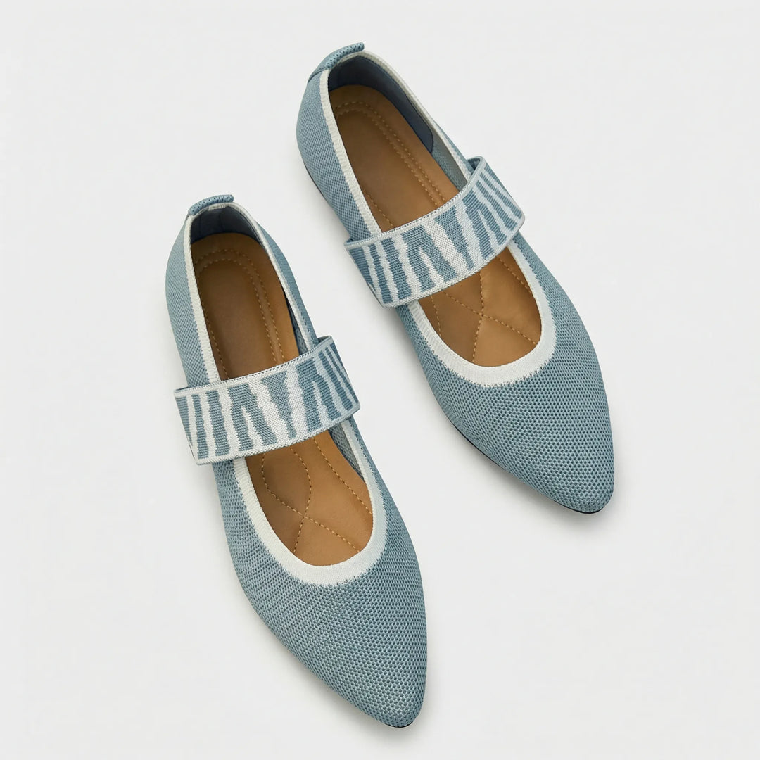 Flacher Damenschuh Mit Riemen - Marissa