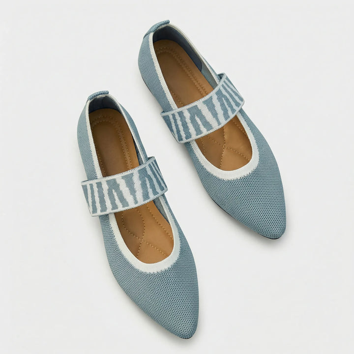 Flacher Damenschuh Mit Riemen - Marissa