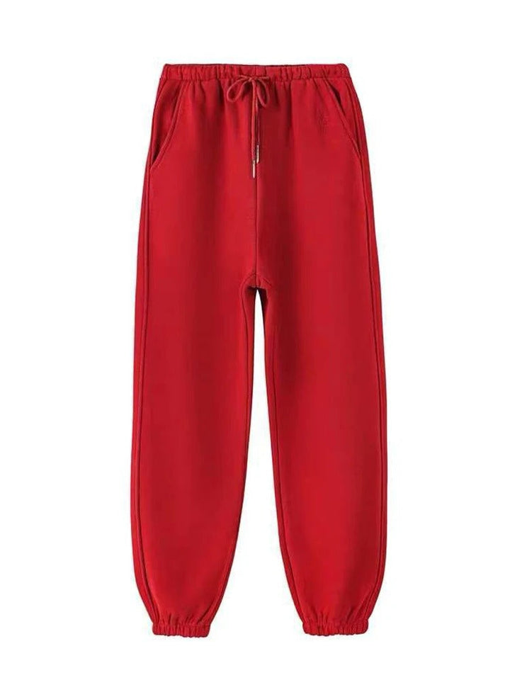Fleece-Lined Ankle-Length Jogger Trousers - Margie