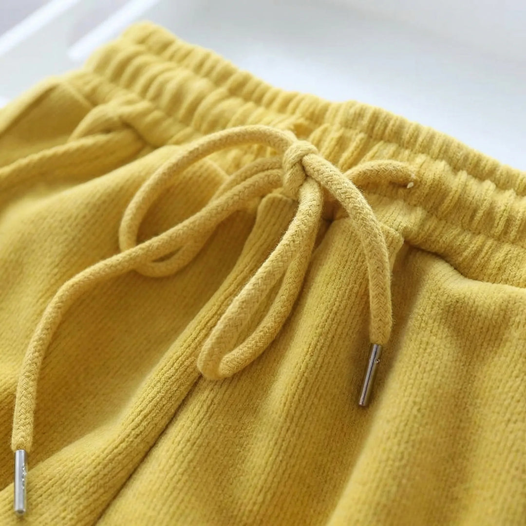 Fleece-Lined Ankle-Length Jogger Trousers - Margie