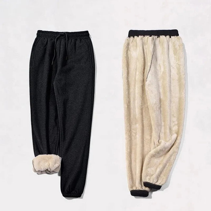 Fleece-Lined Ankle-Length Jogger Trousers - Margie