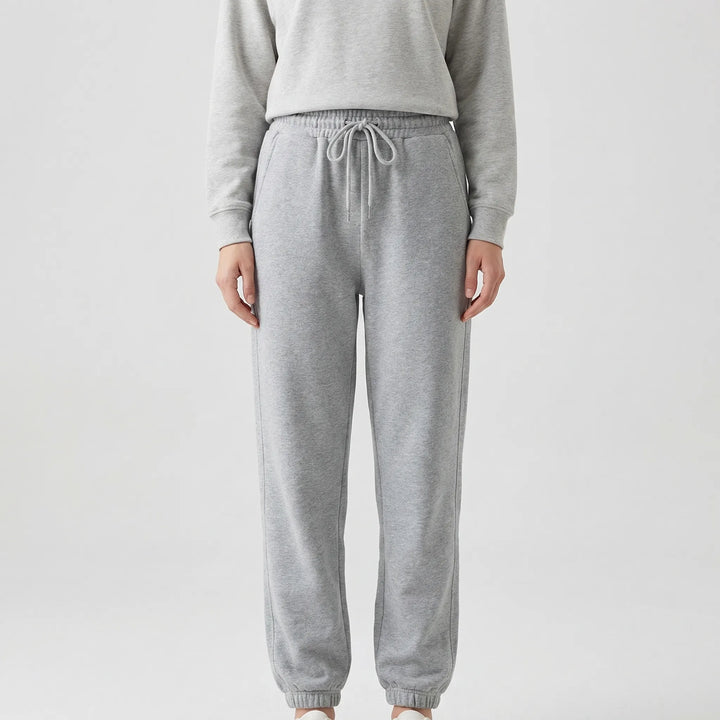 Fleece-Lined Ankle-Length Jogger Trousers - Margie