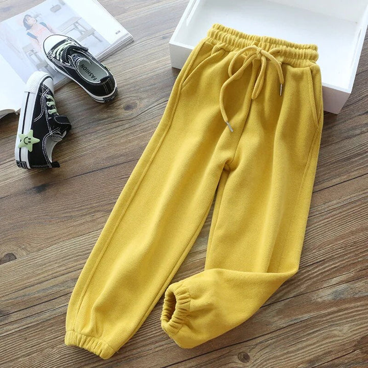 Fleece-Lined Ankle-Length Jogger Trousers - Margie