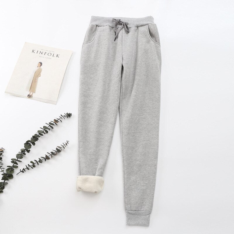 Fleece-Lined Women's Jogger Trousers - Karen