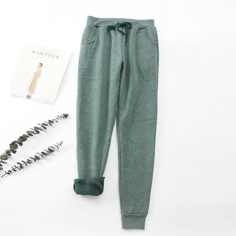 Fleece-Lined Women's Jogger Trousers - Karen