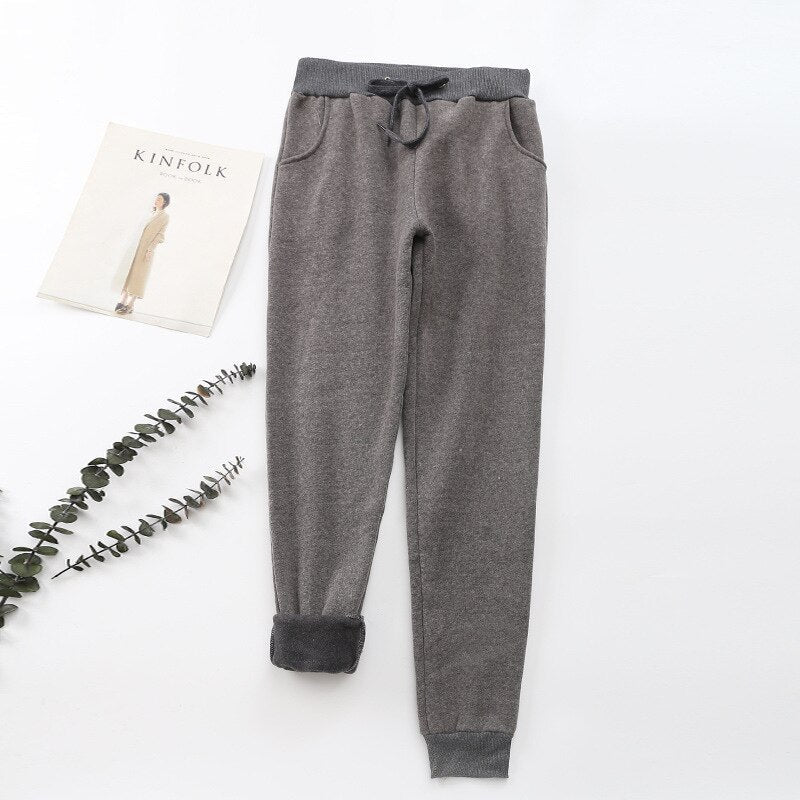 Fleece-Lined Women's Jogger Trousers - Karen
