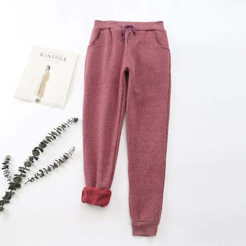 Fleece-Lined Women's Jogger Trousers - Karen