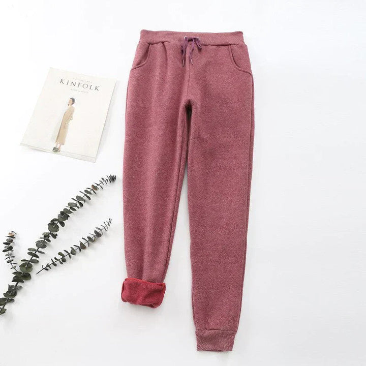 Fleece-Lined Women's Jogger Trousers - Karen
