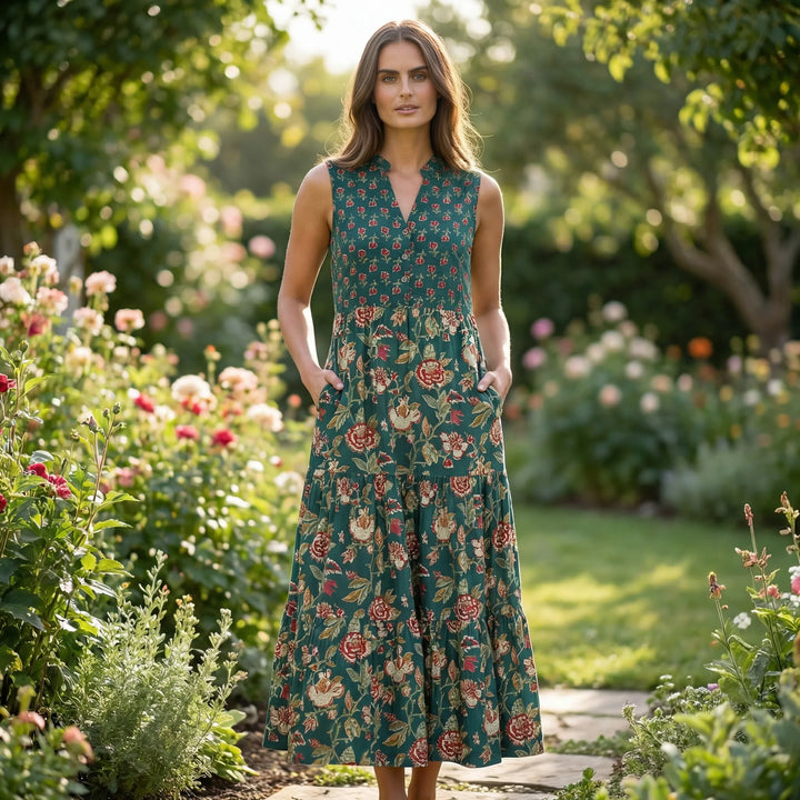 Fließendes Langes Sommerkleid - Alexia