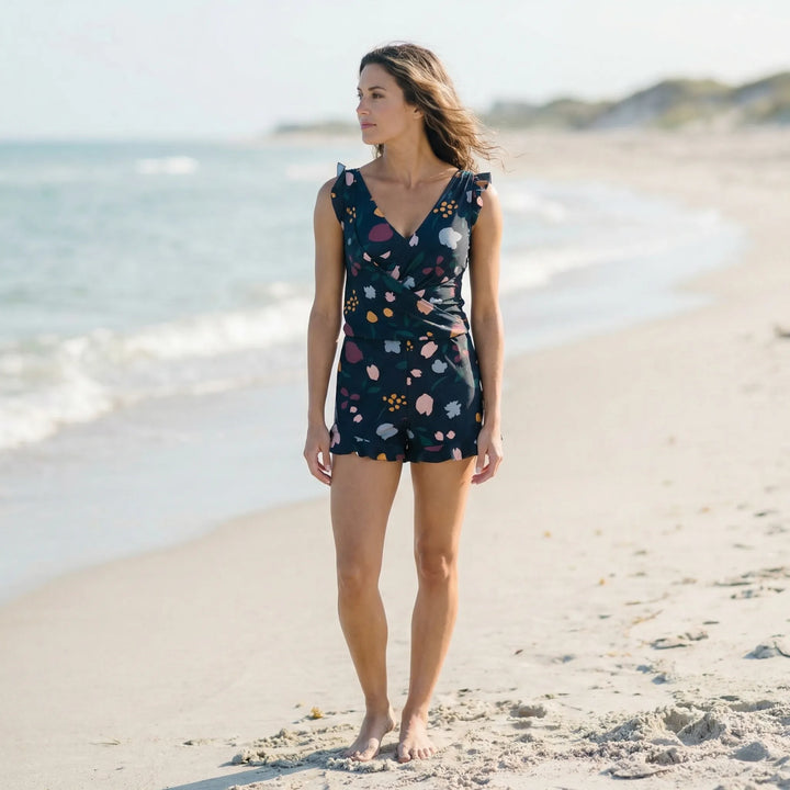 Floral Gemustertes Freizeitbadeoutfit - Amina