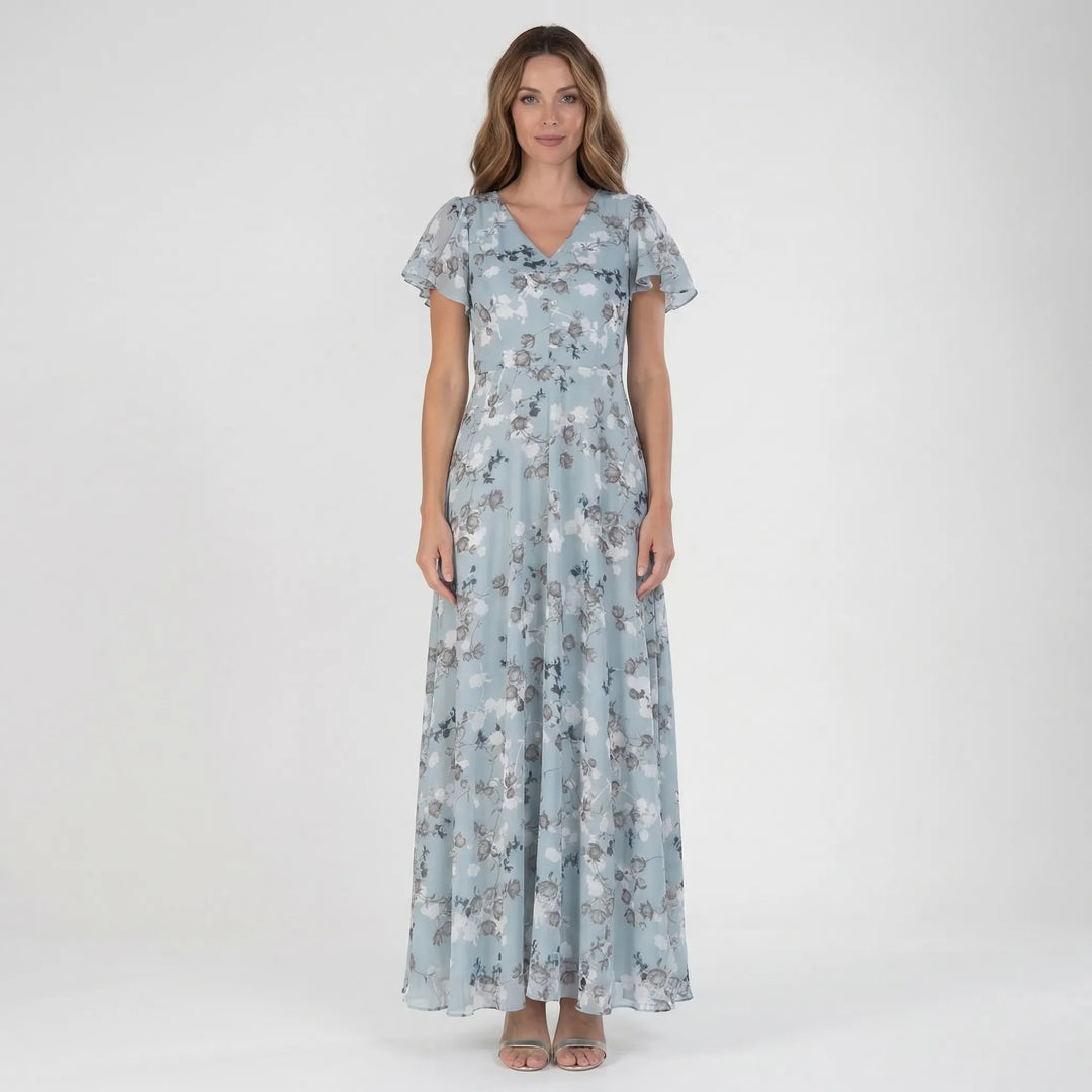 Floral Print Floaty Maxi Dress - Janie