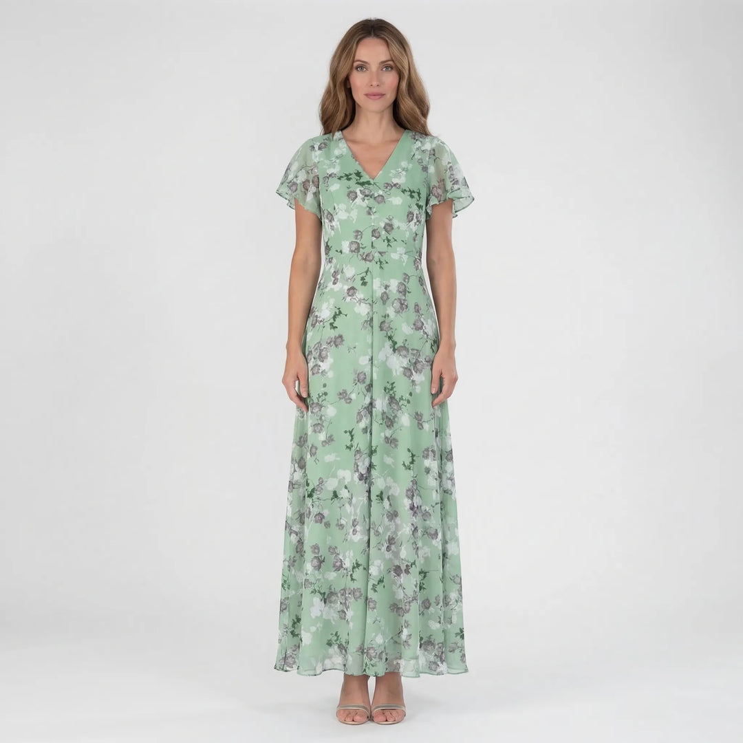 Floral Print Floaty Maxi Dress - Janie