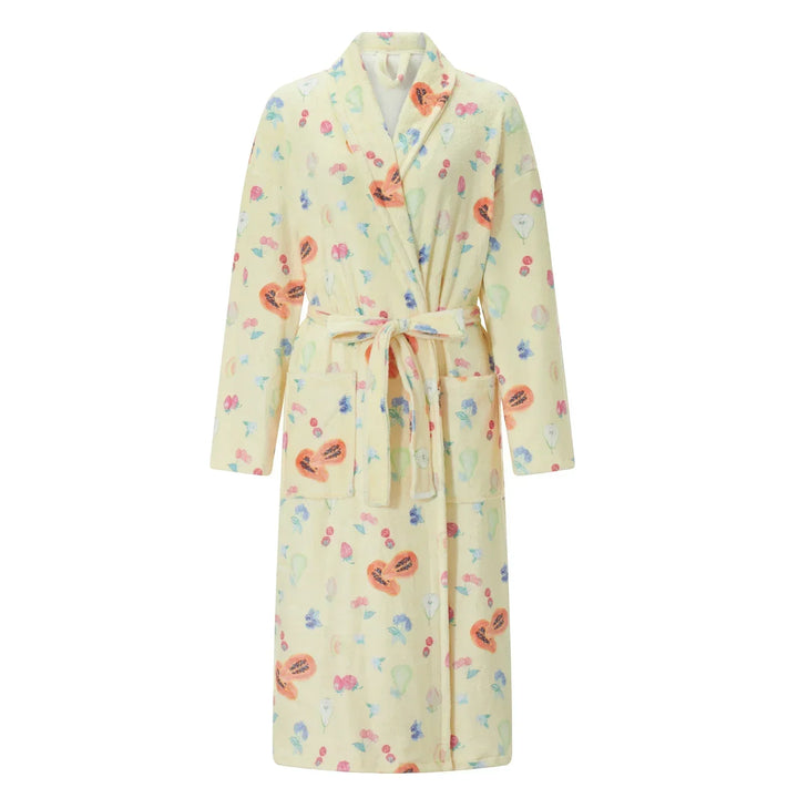Floral Print Long Dressing Gown - Rebecca