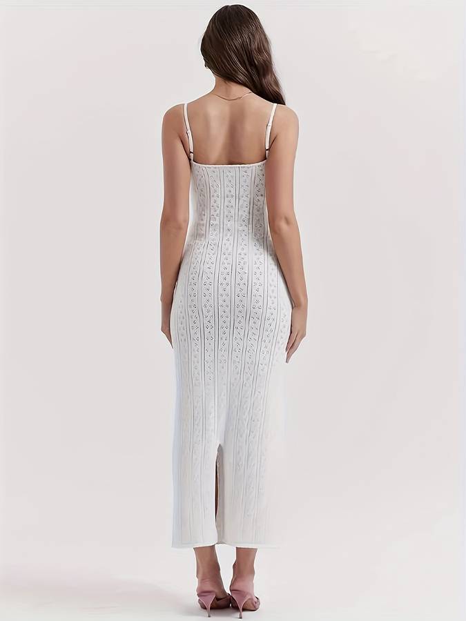 White Crocheted Boho Summer Dress – Lyra