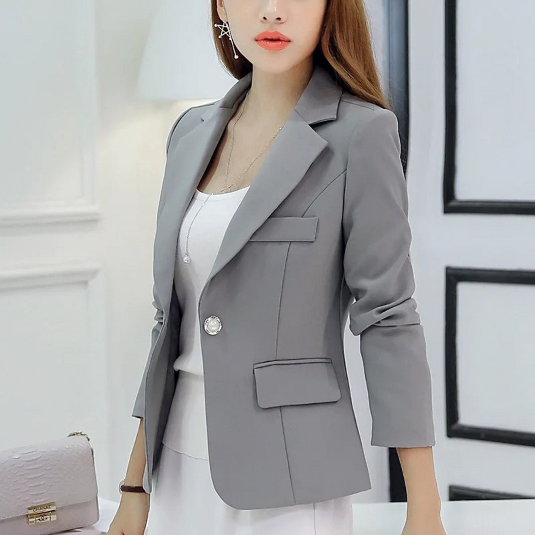 Nette Slanke Damesblazer met Zakken - Sophia