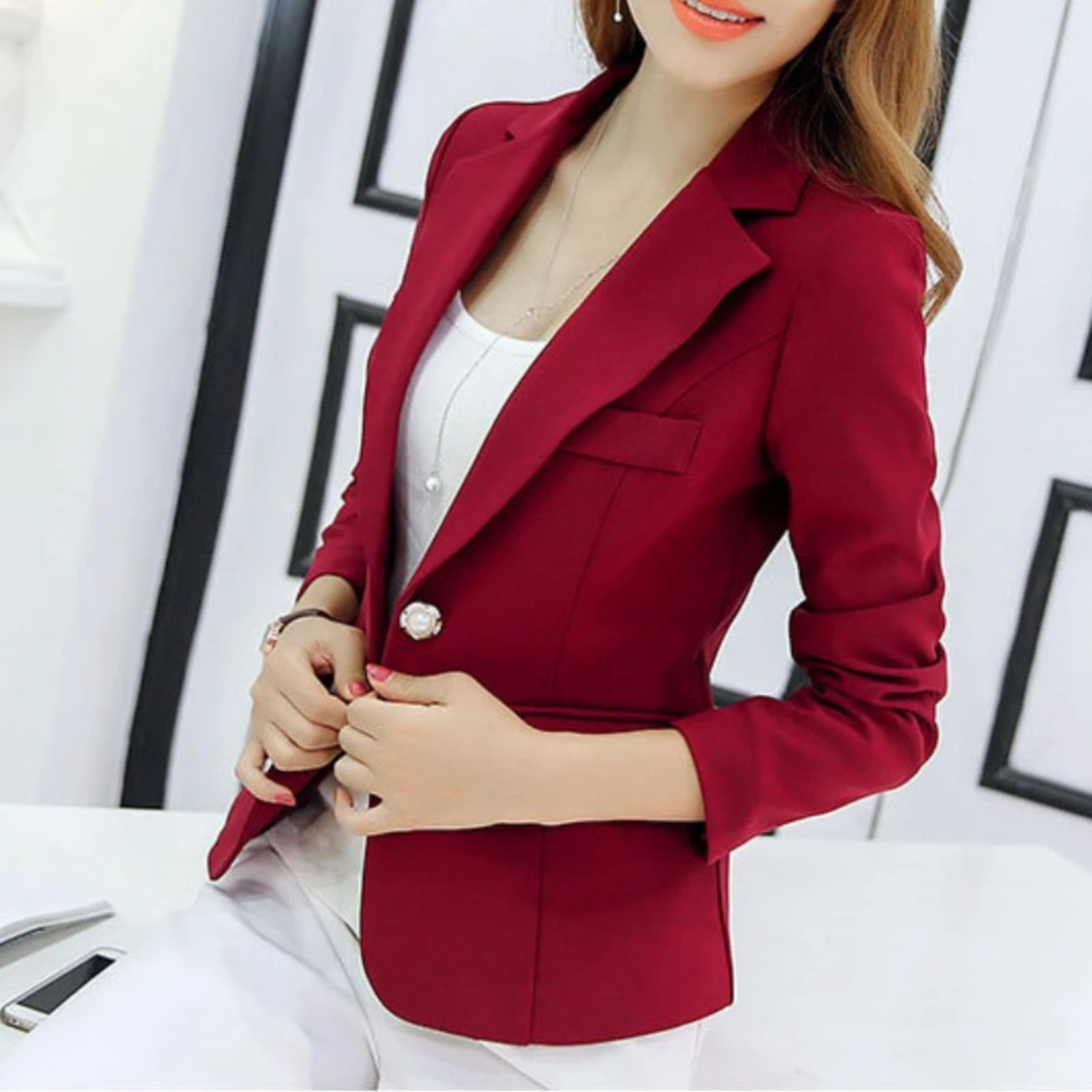 Nette Slanke Damesblazer met Zakken - Sophia