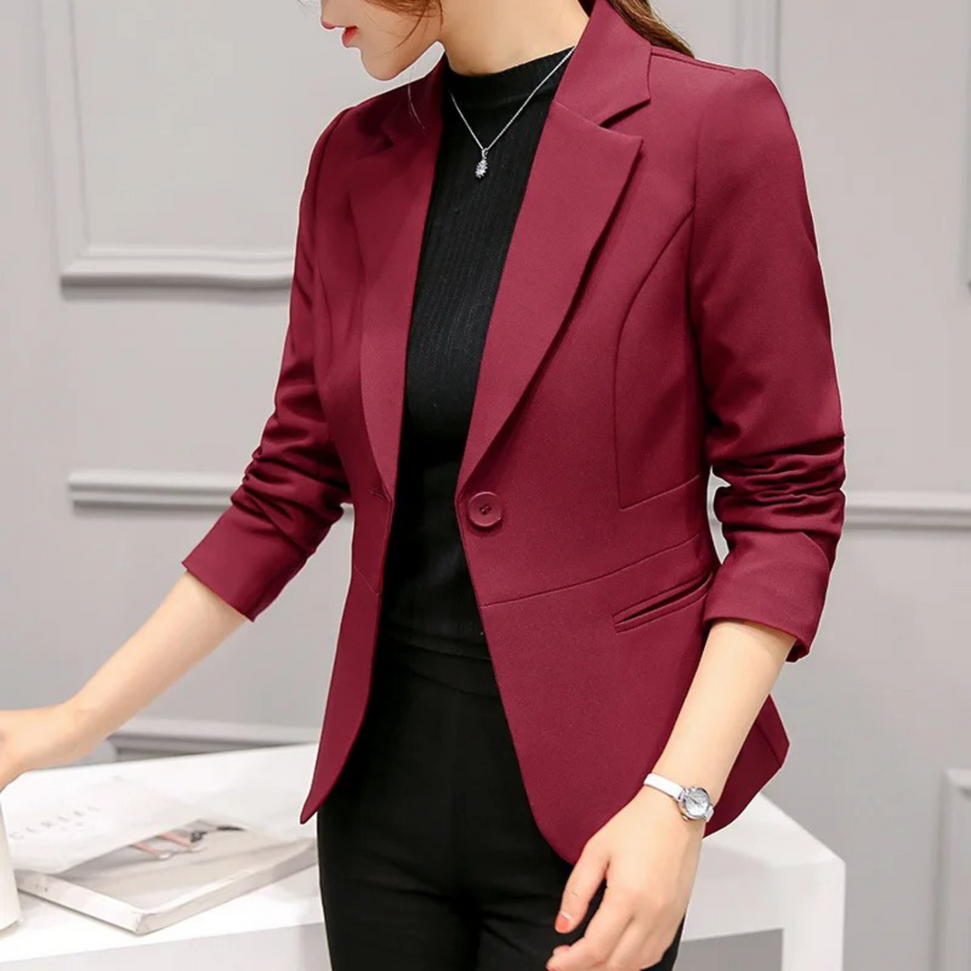 Nette Slanke Damesblazer met Zakken - Sophia