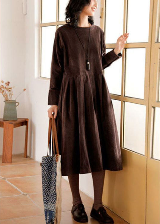 Corduroy Fall/Winter Dress - Emilia
