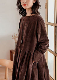 Corduroy Fall/Winter Dress - Emilia